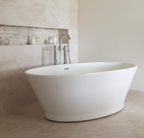 Chalice Minor Acrymite Freestanding Bath - 1650 x 900 - BC Designs