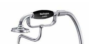 Burlington Shower Handset in Black & Chrome