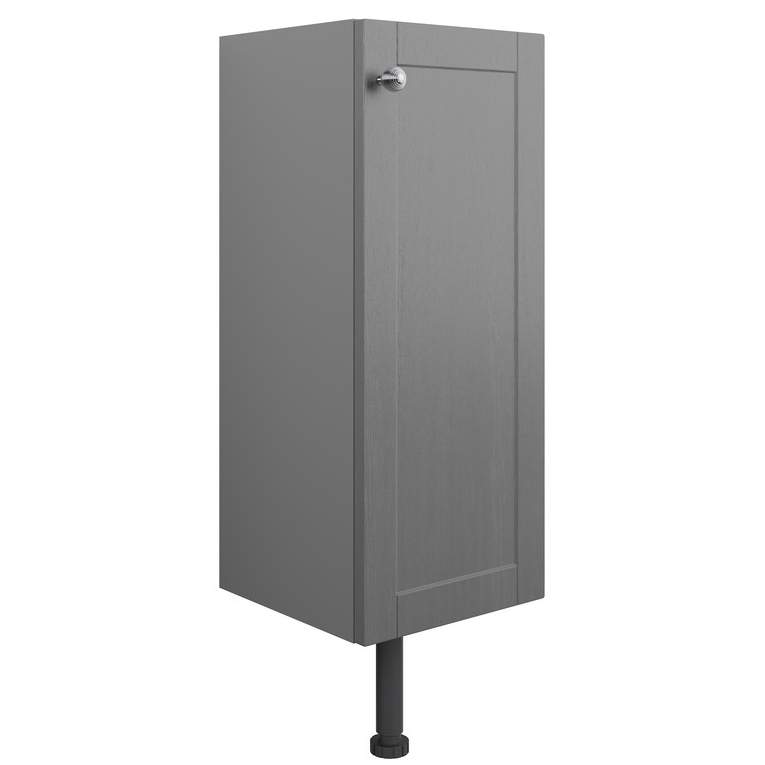 Bali 300mm 1 Door Base Unit - Grey Ash