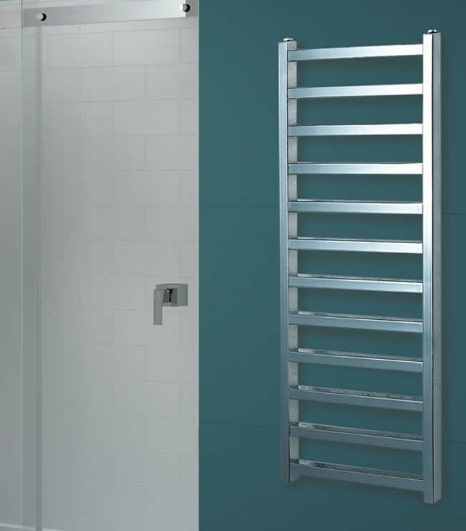 Redroom Baxx Chrome Designer Towel Radiator, 800 x 500mm