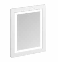 Burlington 60cm x 75cm Matt White Illuminated Framed Mirror