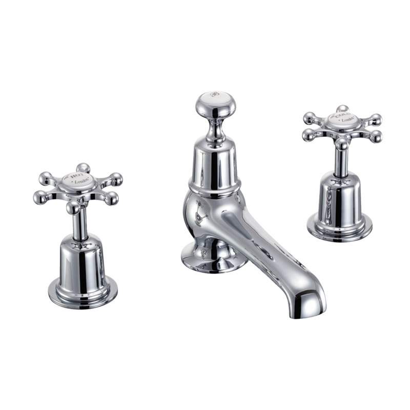 Burlington Birkenhead Traditional Thermostatic Basin Mono 3 Hole Tap - BI29