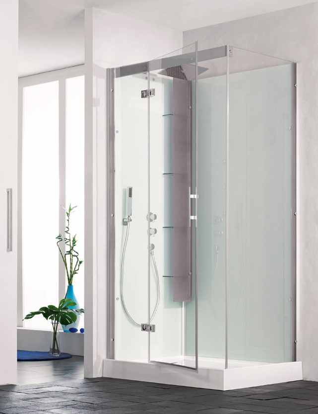 Kinedo Horizon 900mm Corner Pivot Door Self Contained Shower Pod