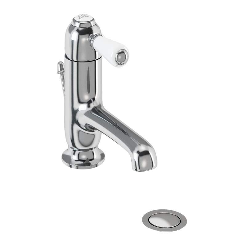 Burlington Chelsea Traditional Monobloc Basin Tap with Pop Up Waste