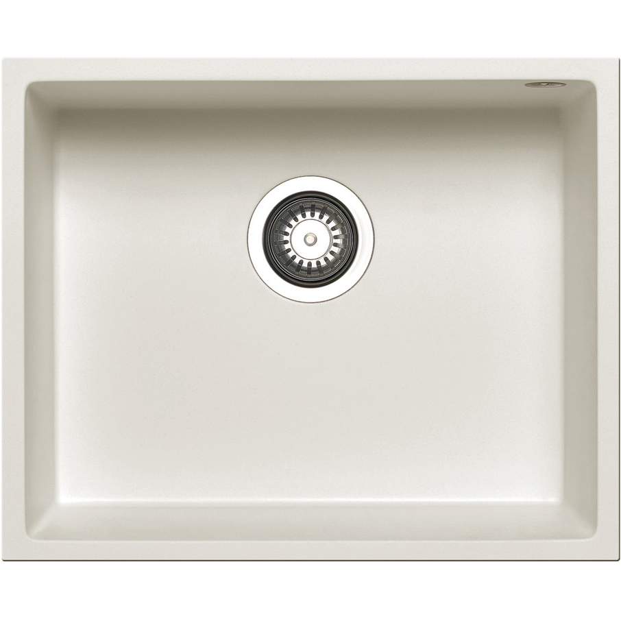 Prima+ Granite 1 Bowl Undermount Kitchen Sink - White