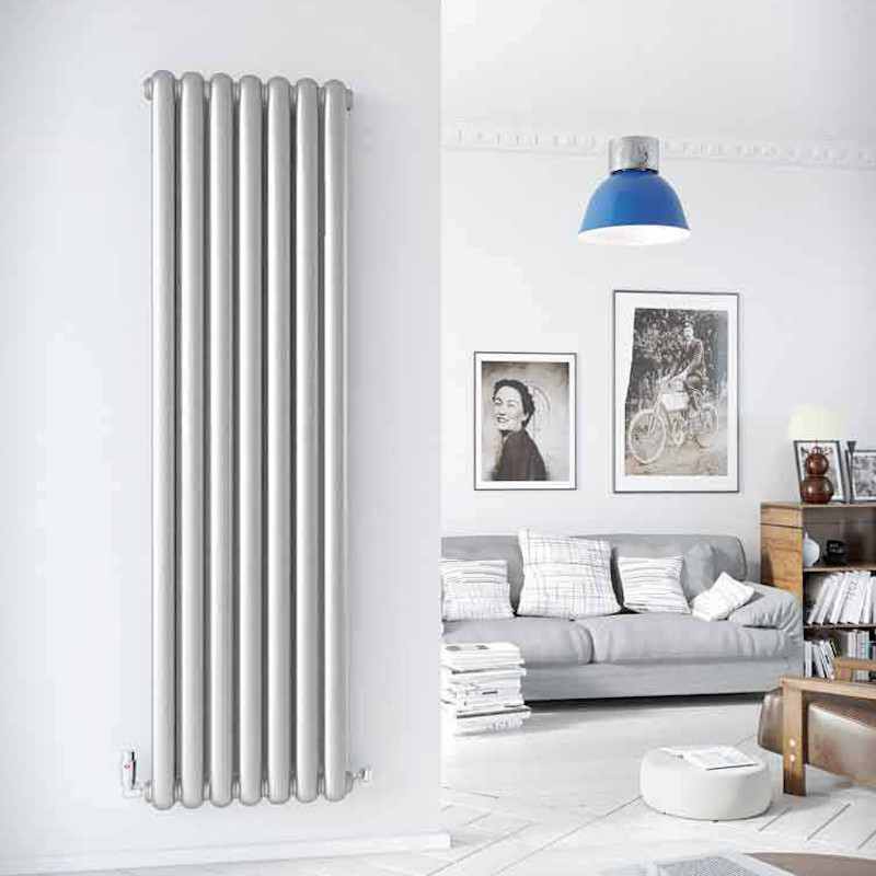 DQ Cassius 1800 x 510 Vertical Radiator White