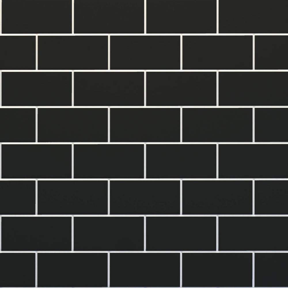 Charcoal Black Metro Reflect Tile Wall Panels