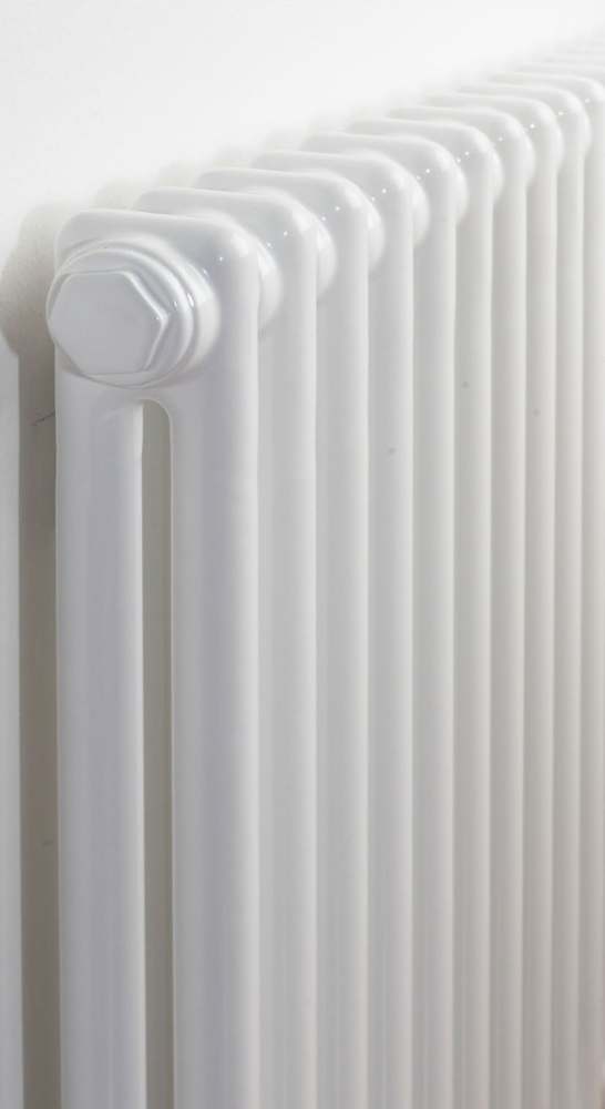 Zehnder Charleston Vertical 2 Column Radiator - White (H)1800 x (W)490 