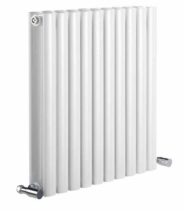 Cove Double Sided 550 x 413mm Designer Radiator White - DQ Heating