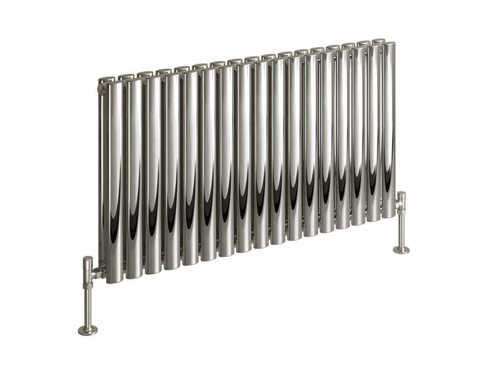 Cove Polished Stainless Steel Double Sided 600 x 590mm Designer Radiator - DQ Heating