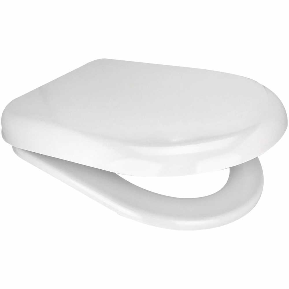 D ONE Toilet Seat in White - 86511 - Euroshowers