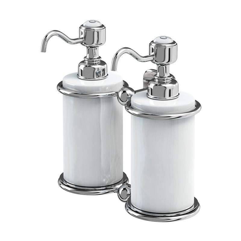 Burlington Double Soap Dispenser Wall Mounted