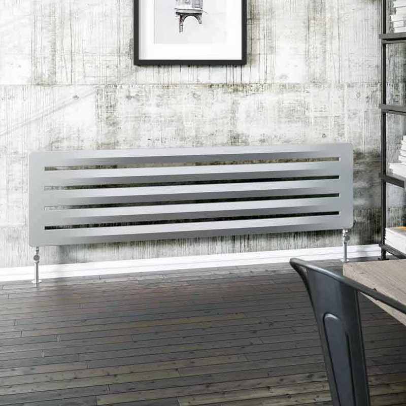 Drifter 410 x 1500mm Designer Radiator White Aluminium Matt - DQ Heating