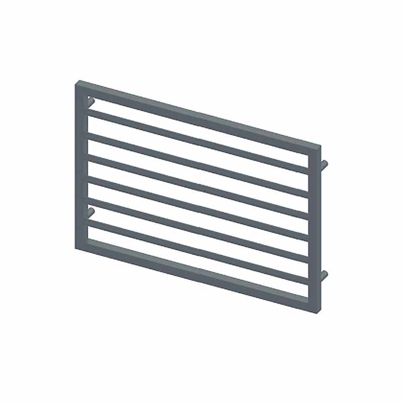 Abacus Metro Bathroom Towel Rail - 578 x 800mm - Grey Textured