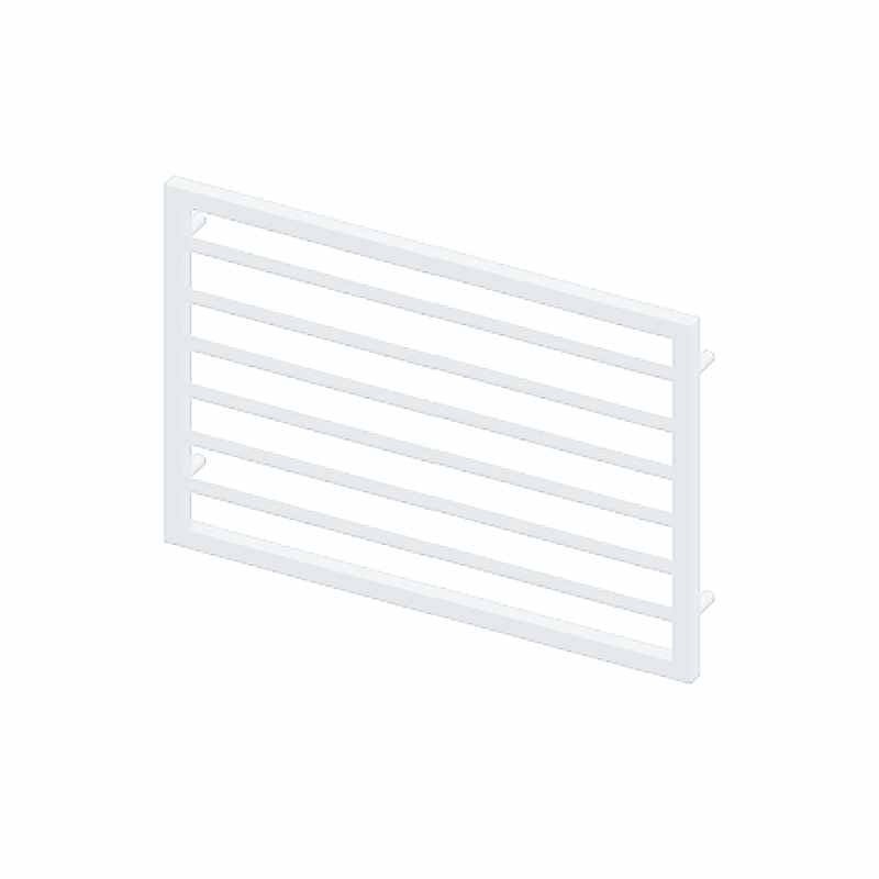 Abacus Metro Bathroom Towel Rail - 578 x 800mm - Matt White