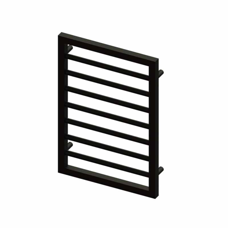 Abacus Metro Bathroom Towel Rail - 655 x 450mm - Matt Black