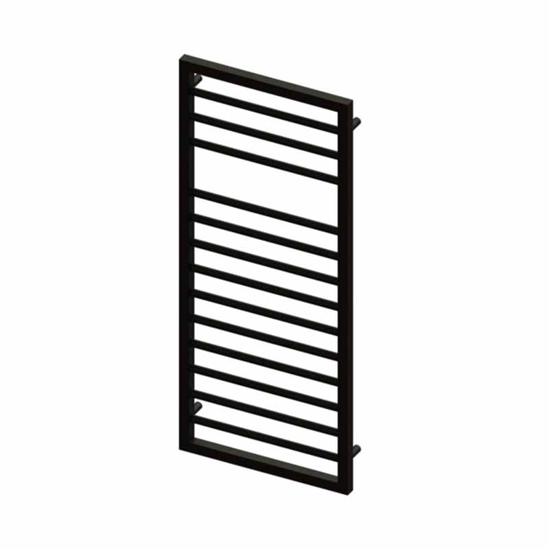 Abacus Metro Bathroom Towel Rail - 1193 x 500mm - Matt Black