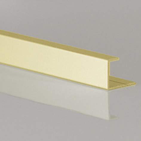 DuraPanel End U Cap Satin Brushed Brass