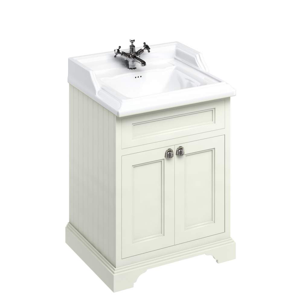 Burlington 65cm 2 Door Sand Vanity Unit With Optional Basin