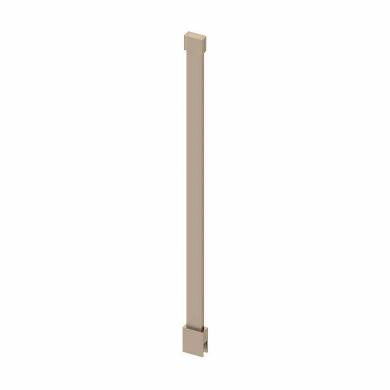 Abacus Wetroom Glass Designer Ceiling Support Arm 600mm Brushed Nickel