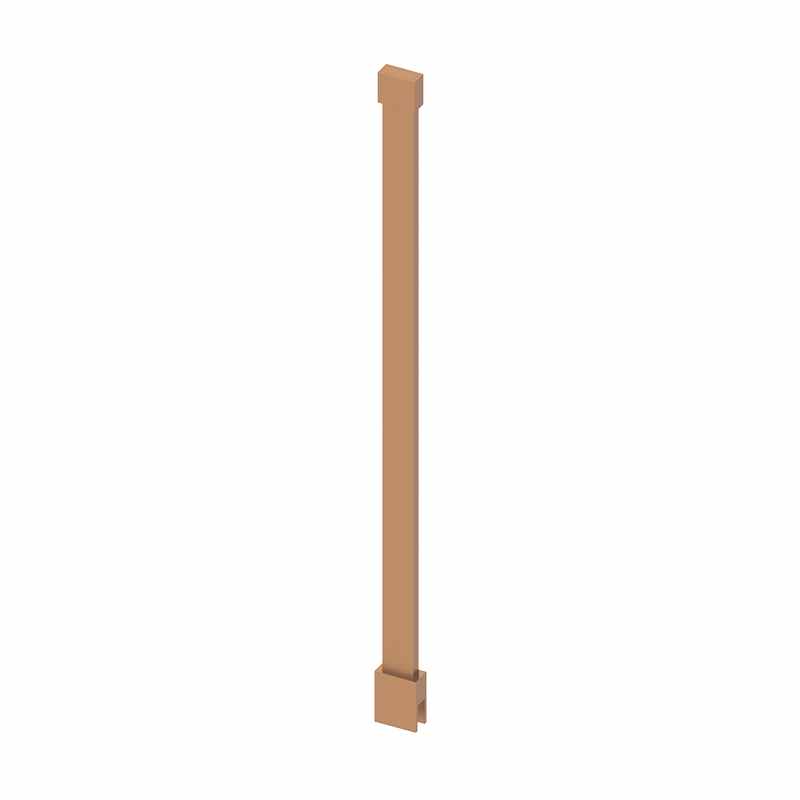 Abacus Wetroom Glass Designer Ceiling Support Arm 600mm Brushed Bronze