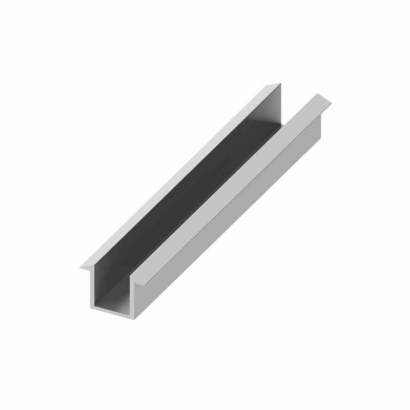 Wet Room 8mm Glass Recessed Channel 2400mm - Chrome