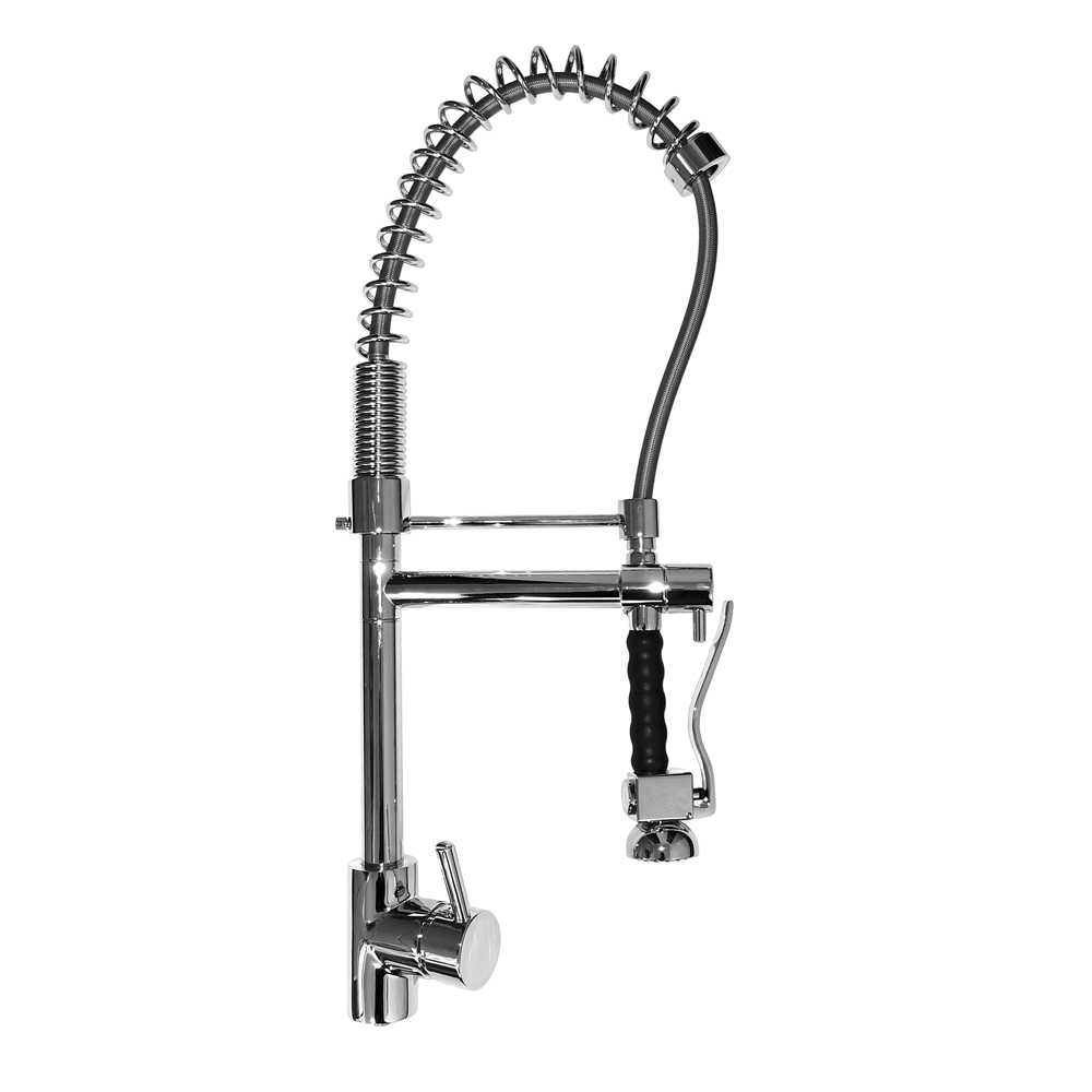 Galiceno Professional Straight Spout Kitchen Mixer with Pull-out Sprung Spray Head Tap - Francis Pegler - 4P1150