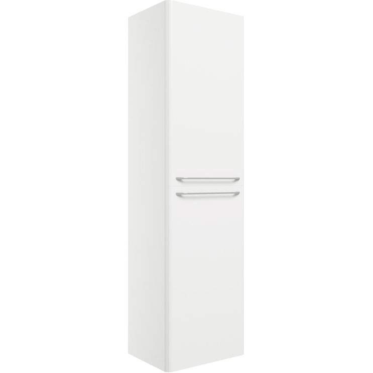 Gressingham 454mm Wall Hung 2 Door Tall Unit - White Gloss