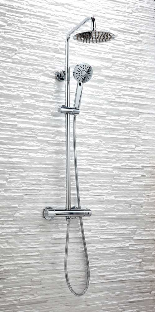 Kate Round Dual Head Thermostatic Shower - Fixed Head & Adjustable Hand Set - Signature Showers