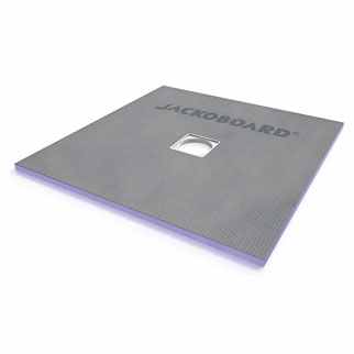 Jackoboard Aqua Flat 800 x 800mm Tileable Shower Tray - Centre Drain