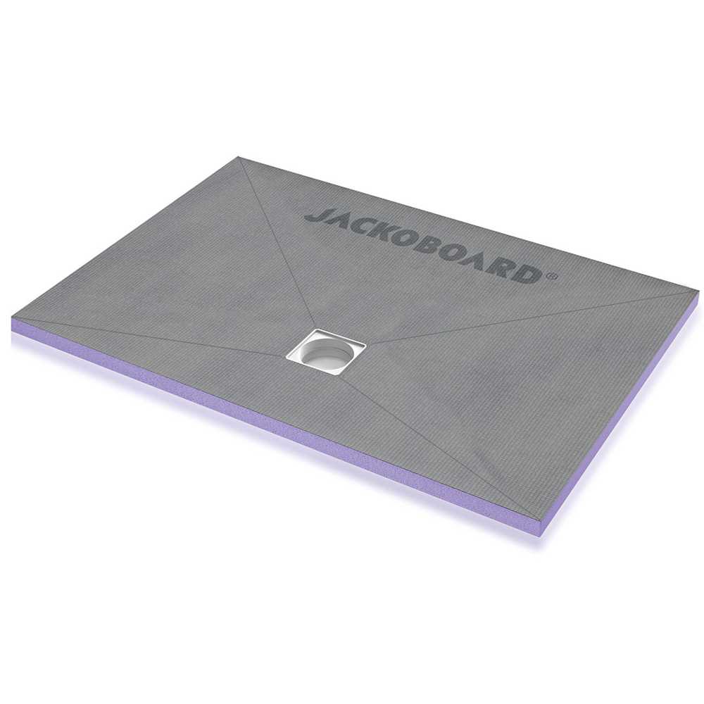 Jackoboard Aqua Flat 1800 x 900mm Tileable Shower Tray - Offset Drain