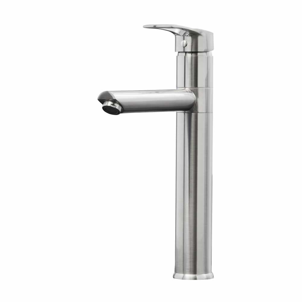 Aysgarth Brushed Nickel Monobloc Kitchen Sink Mixer Tap