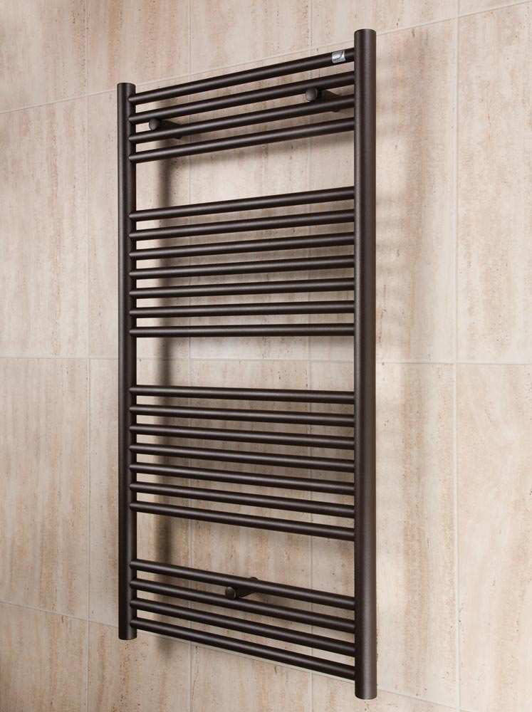 Zehnder Klaro 1148 x 500 Towel Radiator - Quartz Brown  