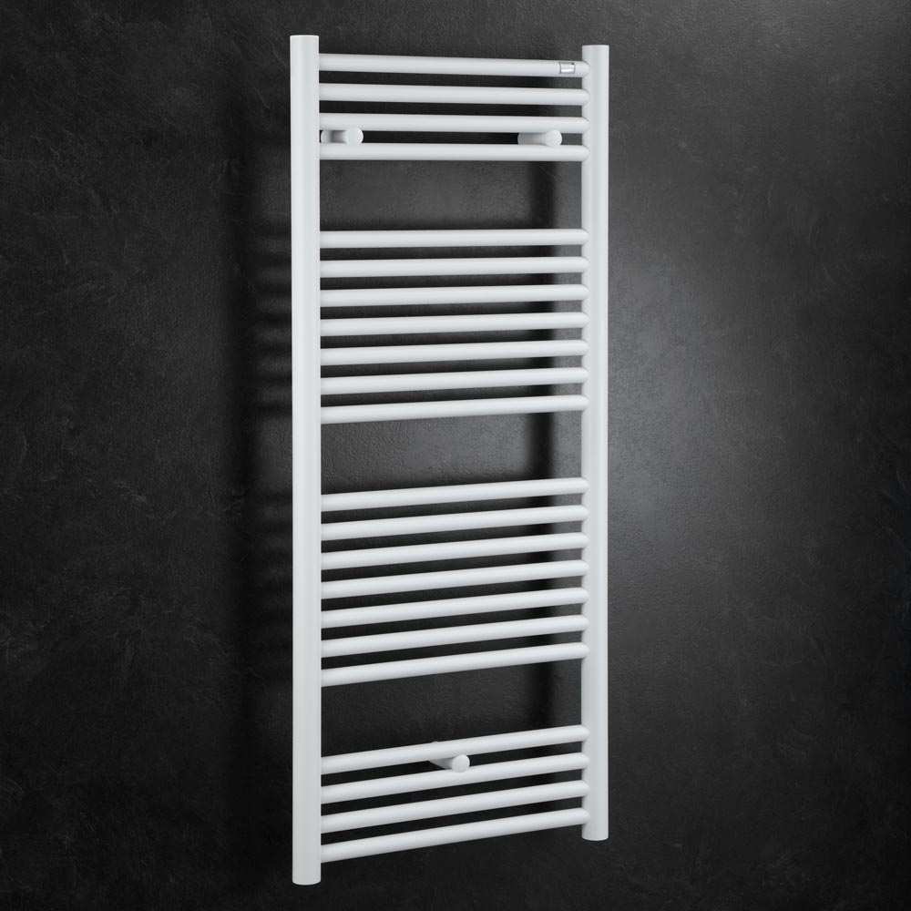 Zehnder Klaro 1466 x 600mm Towel Radiator - White Quartz