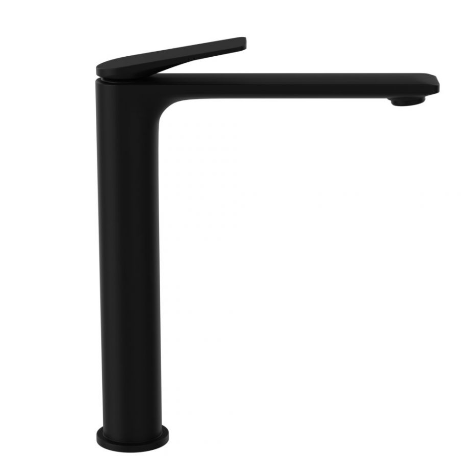 Laguna Matt Black High Rise Mono Basin Mixer Tap - Jaquar