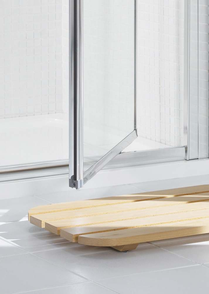 1000mm White Pivot Shower Door, Lakes Classic Collection