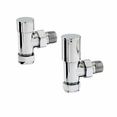 Zehnder 15mm Manual Angled Radiator Valves