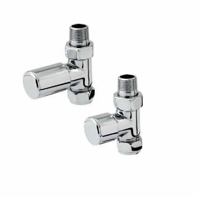 Zehnder 15mm Manual Straight Radiator Valves