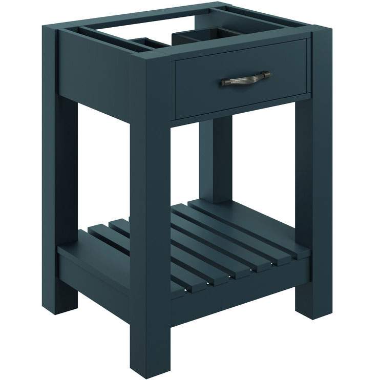 Mulard 600mm Floor Standing Basin Unit (No Top) - Matt Indigo Blue