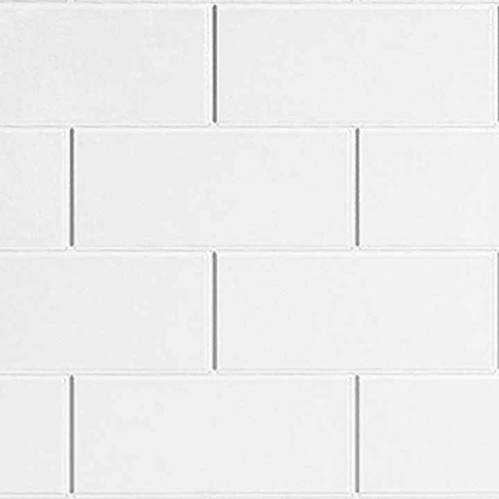 White Metro Tile Effect 3mm Wall Panels by Multipanel