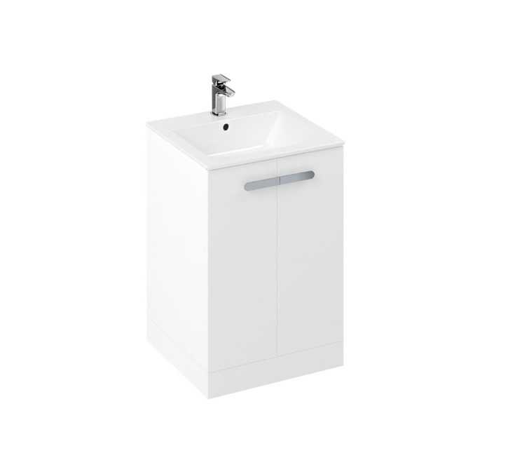 MyHome 600mm Basin and White Floorstanding Unit by Britton Bathrooms 