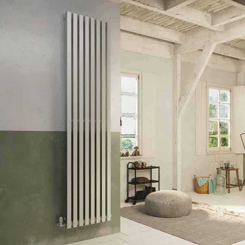 DQ Dune 1600 x 460 Stainless Steel Vertical Radiator Brushed Finish