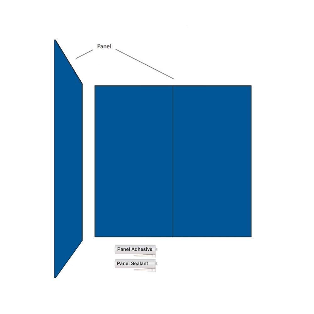 Nuance Large Two Sided Shower Board Kit Up To 1200 x 2400 - Pack C BushBoard