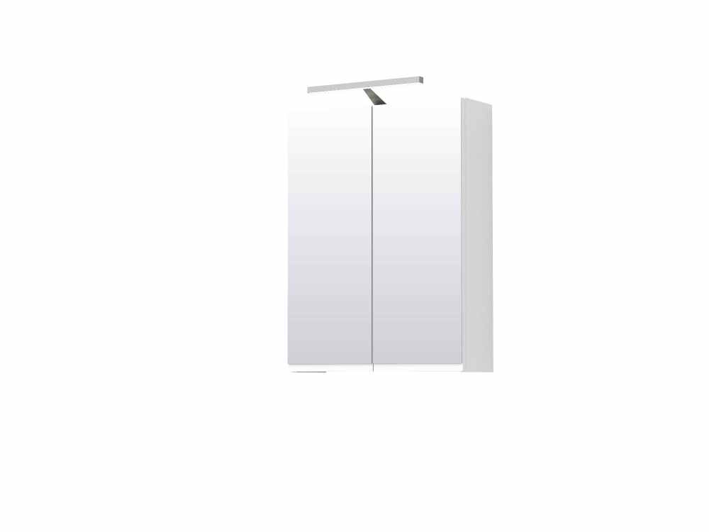 Origins by Utopia Gloss White Double Door Mirror Cabinet With Light & Shave Socket