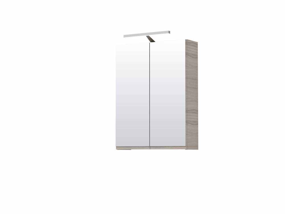 Modular Drift 500mm Double Door Mirror Cabinet With Light & Shave Socket - Origins by Utopia 