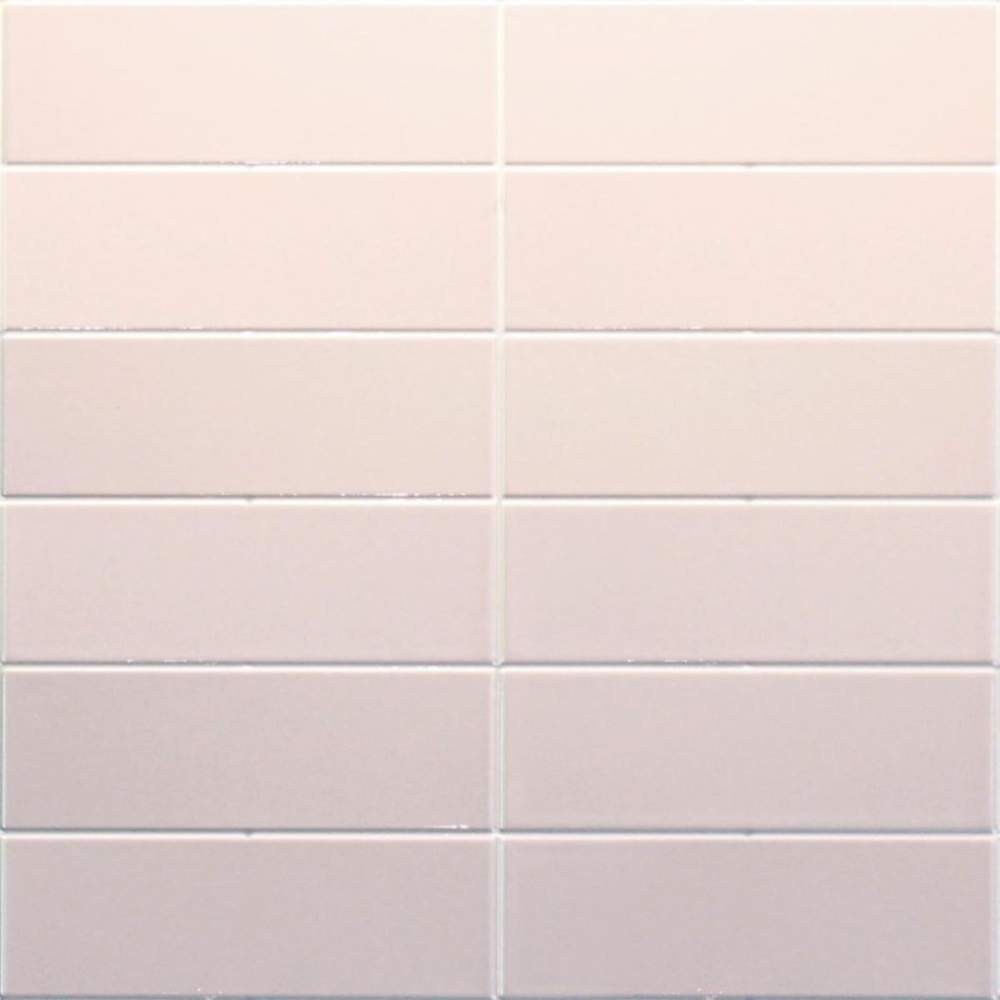 Pastel Pink Linear Metro Reflect Tile Wall Panels