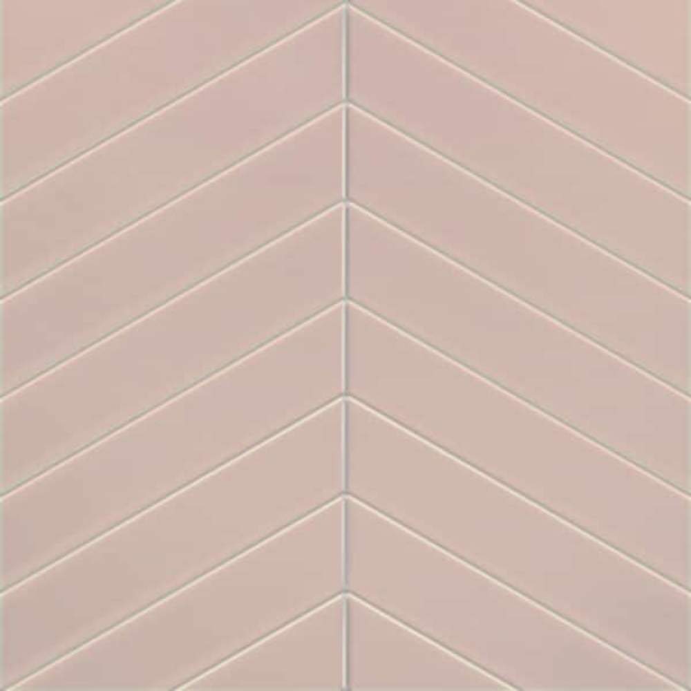 Pastel Pink Chevron Reflect Tile Wall Panels