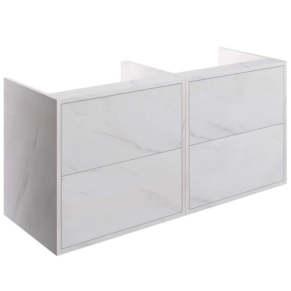 Pomeranian 1200mm Wall Hung Basin Unit Run (No Top) - Marble