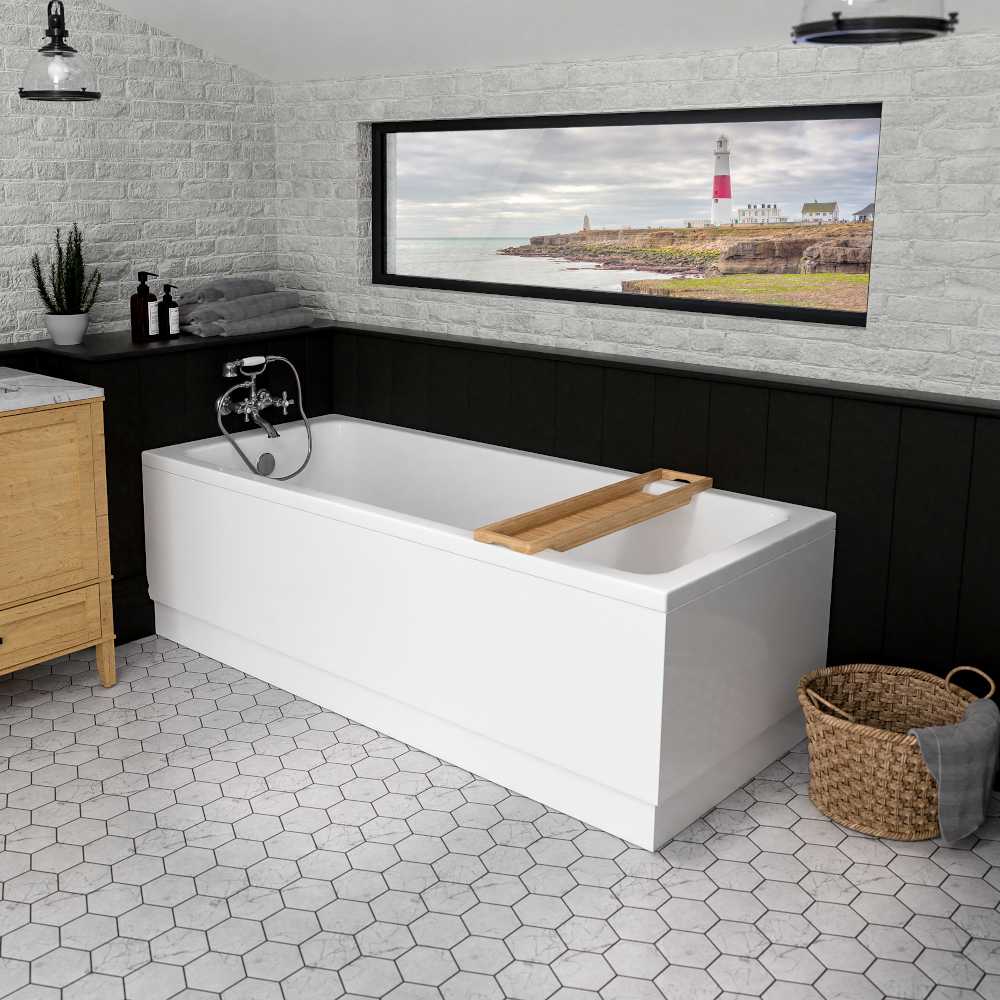 Beaufort Portland 1800 x 725mm Beauforte Reinforced Bath