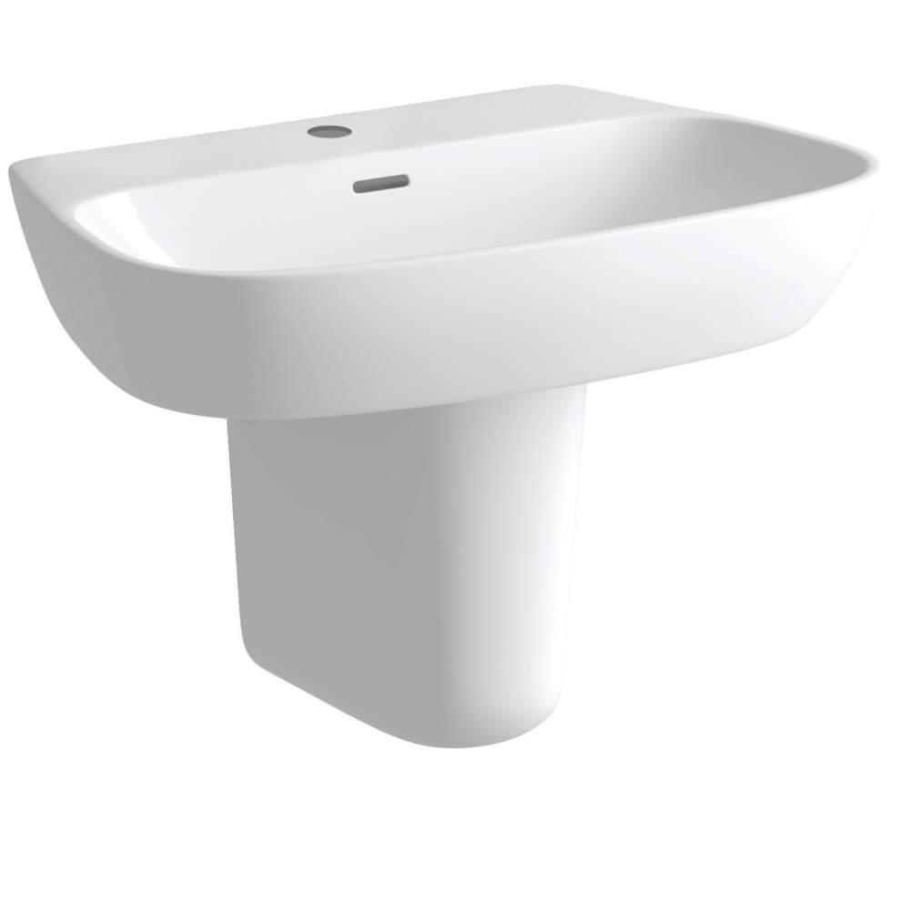 Allier 600x400mm 1TH Basin & Semi Pedestal